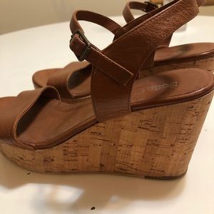 Sofia di B platform leather sandals size 38